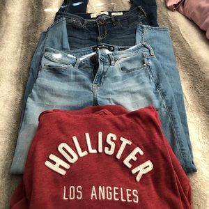 jeans and hoodie!